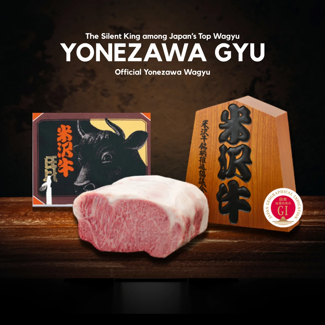 Yonezawa Gyu A5 beef showing fine, evenly distributed marbling