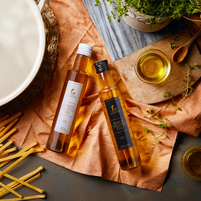 Truffle Hunter white and black truffle oils