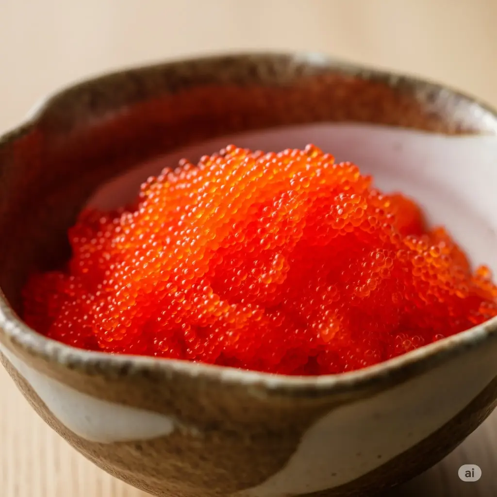 Frozen Flying Fish Roe Seasoning (Orange) ไข่ปูส้ม แช่แข็ง 500g/pack