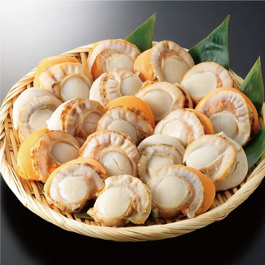 Frozen Boiled Hokkaido Scallop หอยเชลล์ฮอกไกโดต้ม แช่แข็ง