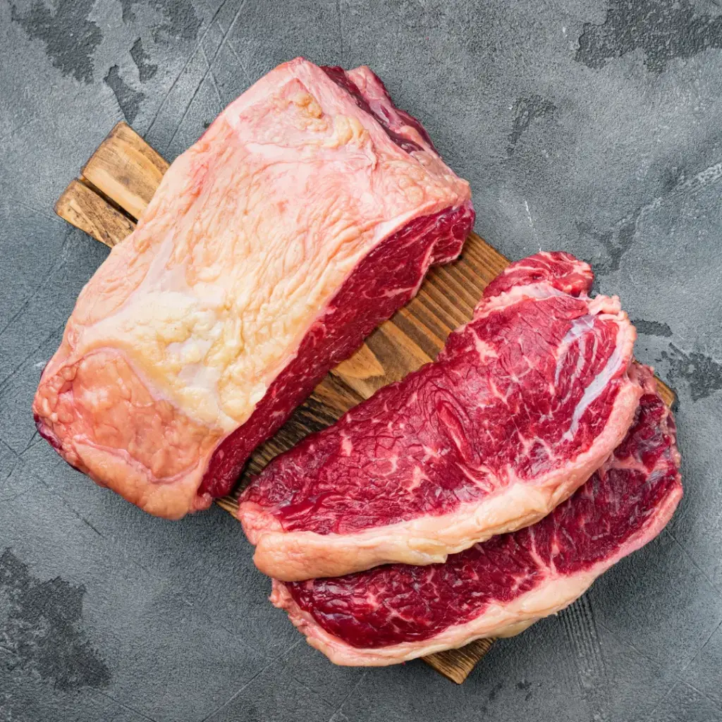 USDA Choice Striploin Full Block เนื้อ USDA Choice สตริปลอยน์ ยกก้อน