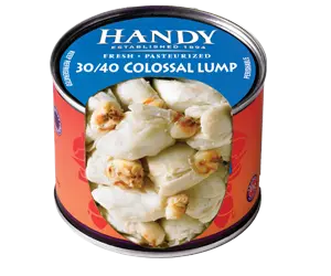 Handy Colossal Lump Crab Meat Pasteurized 30/40 (454g/Tin)