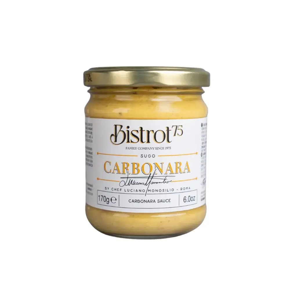 Bistrot 75 Carbonara Sauce by Chef Luciano Monosilo 170g
