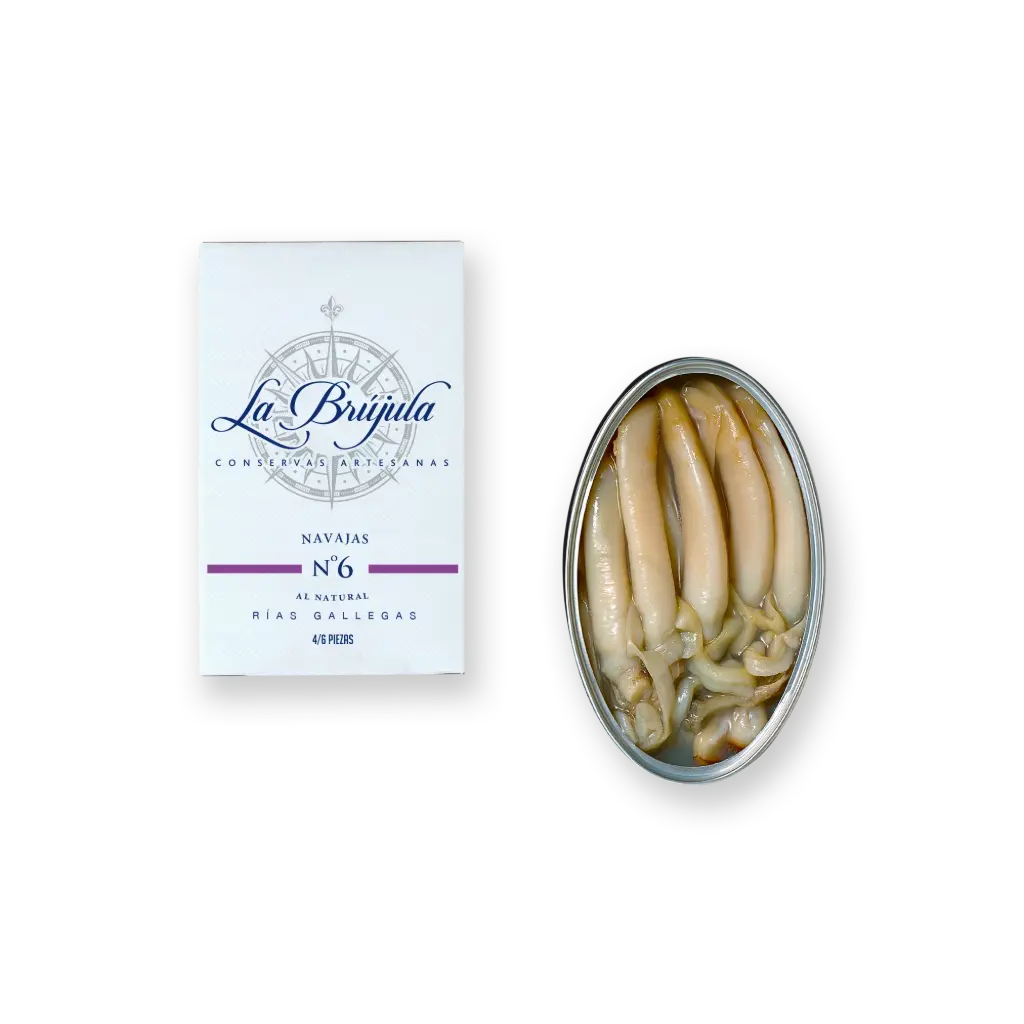 La Brujula Razor Clams in Brine
