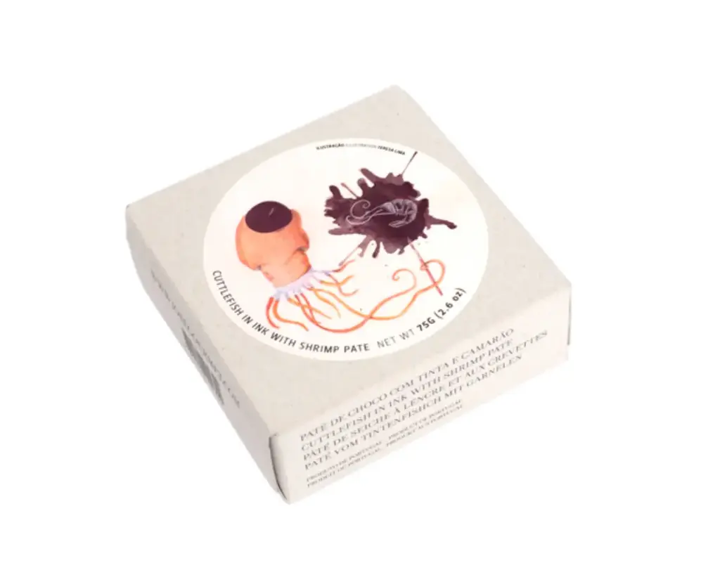 [PCN008] JOSE Machado Black Ink Squid and Shrimp Pate 75g/Tin