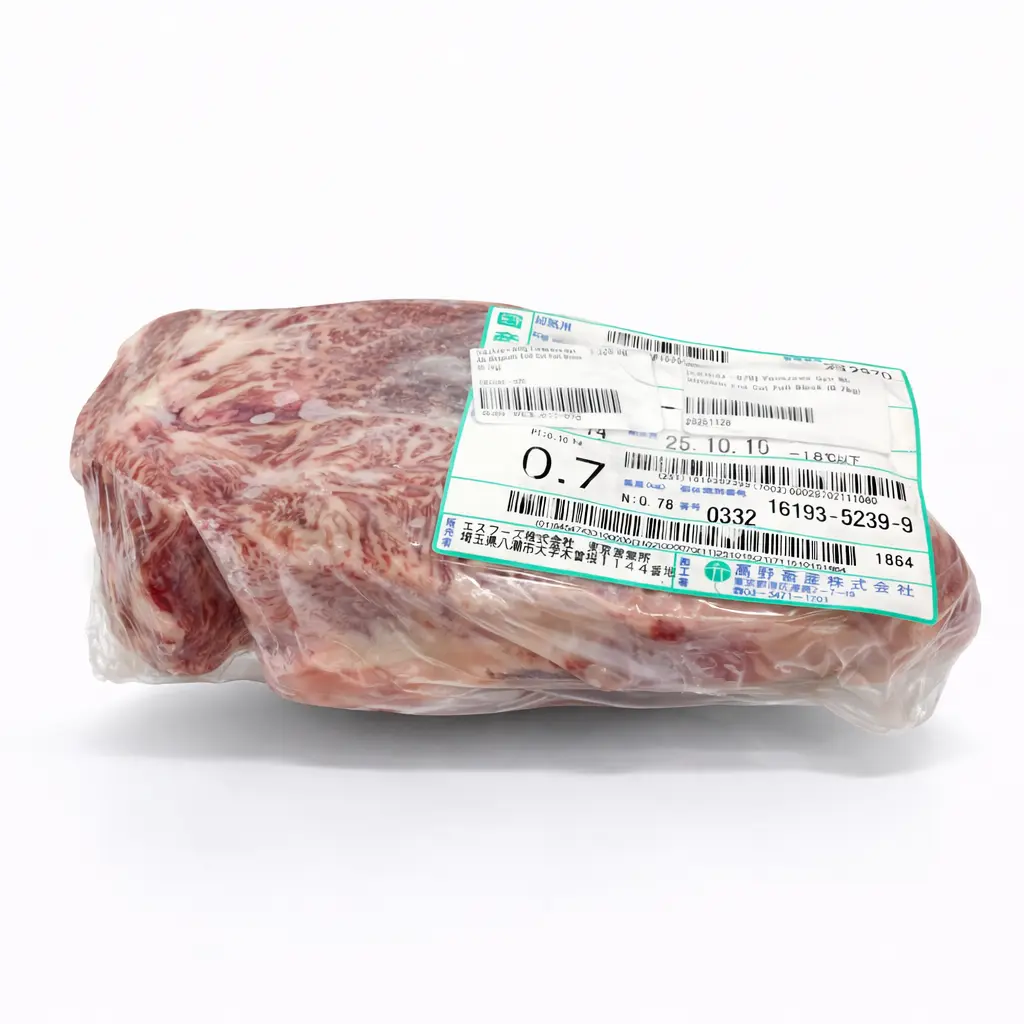 [CBJ033-070] Yonezawa Gyu A5 Striploin End Cut Full Block (0.7kg)