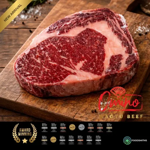 Omino Australian Wagyu Ribeye MB6-7 Steak (361 - 380g)