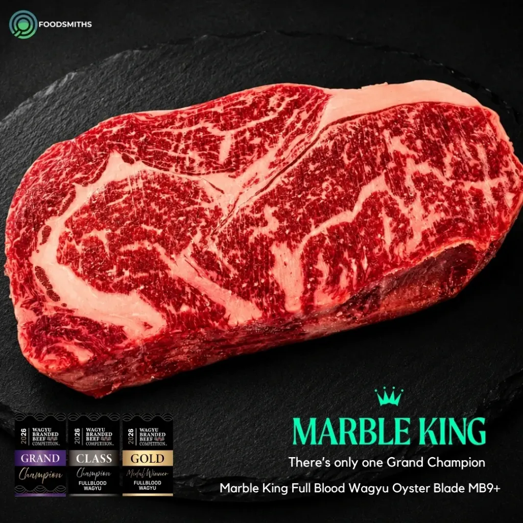 [CBA077112] Marble King Full Blood Wagyu Ribeye MB9+ Steak (321 - 340g)