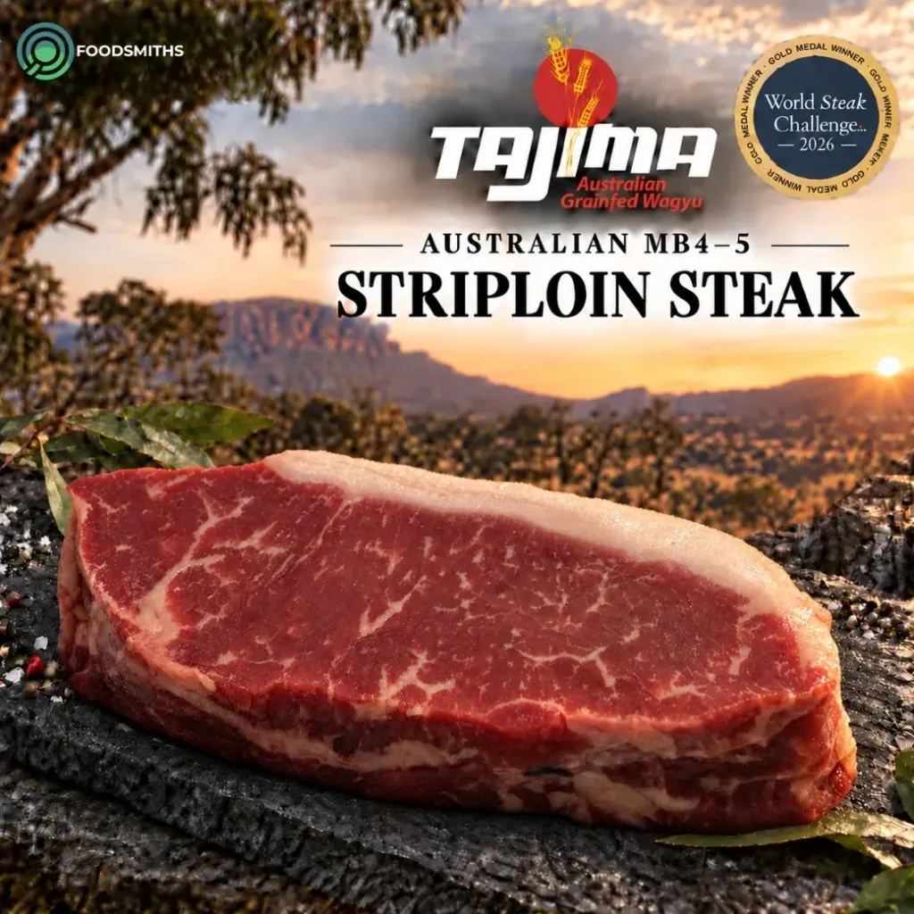 [CBA051101] Tajima Australian Wagyu Striploin MB4-5 Steak (121 - 140g)