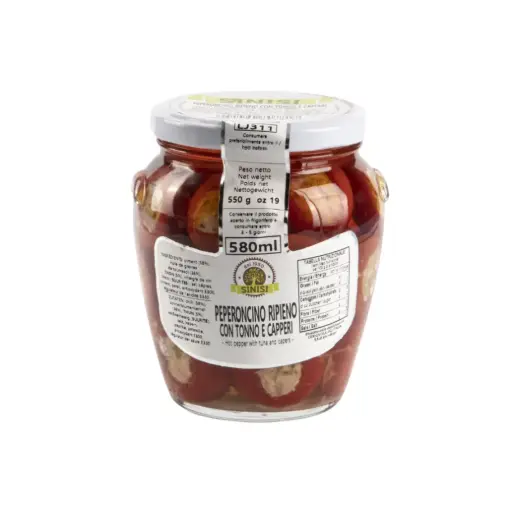 [PP001] Sinisi Peppers Stuffed with Tuna and Capers 580g/Jar