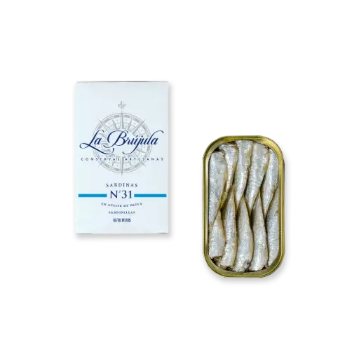 [PCN001] La Brujula Little Sardine in Olive Oil (130g/tin)