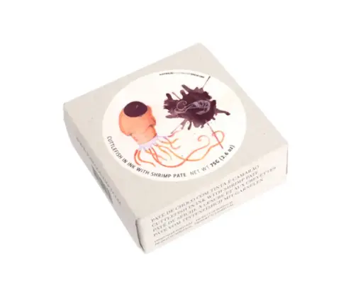 [PCN008] JOSE Machado Black Ink Squid and Shrimp Pate 75g/Tin